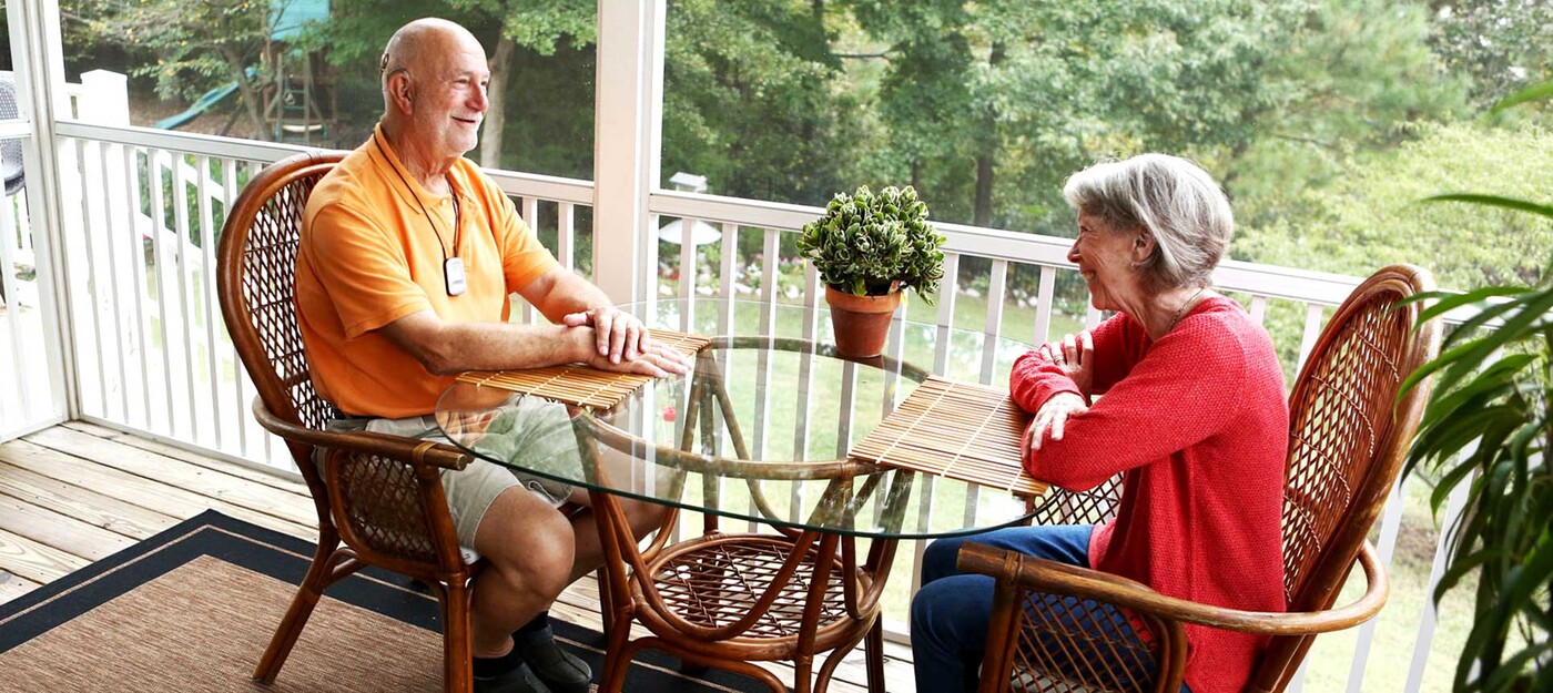 Bryan Seiler can now chat with his wife Amelia during breakfast thanks to his cochlear implant.