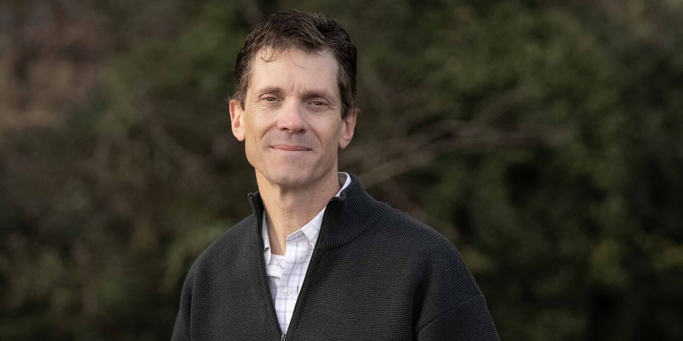 Derek Saccoccio smiles outside