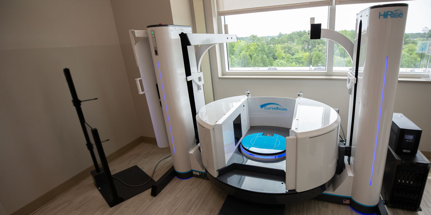 A standing CT machine