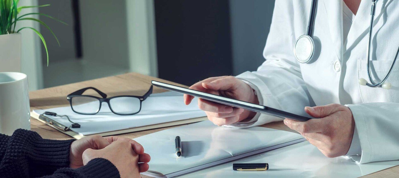 patient meeting with doctor